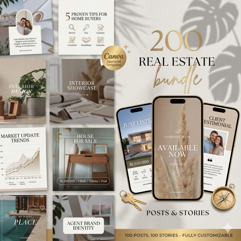 Real Estate Canva Templates Bundle